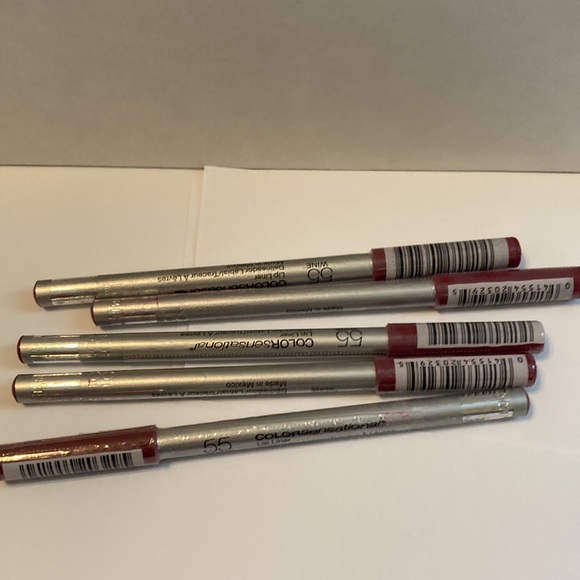 Maybelline ColorSensational Lip Liner WINE 55 Sealed Set of 5 Brand New - Picture 12 of 13